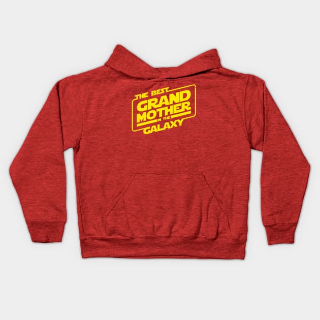 The Best Grandmother in the Galaxy Grandma Grandmother Gift Kids Hoodie by BoggsNicolas